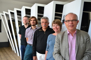von hinten nach vorne: Tobias Grill, Daniel Finke, Peter Froundjian, Johanna Jürgensen, Wolfgang Rathert